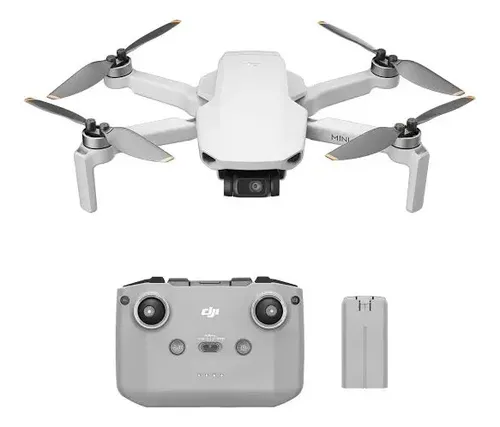 Drone Dji Mini 4k Distancia 10km Camera 4k 24 Ghz 1 Bateri Cor Prateado