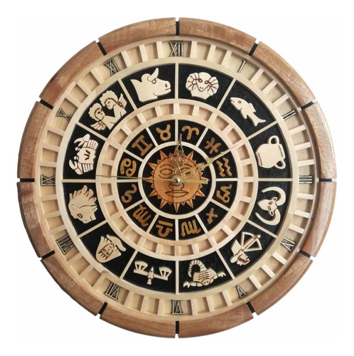 Reloj Caballeros Del Zodiaco Artesanal En Madera