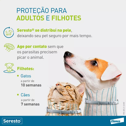 Collar Antipulgas Bayer Seresto 8 Meses - Perros/gatos 8kg