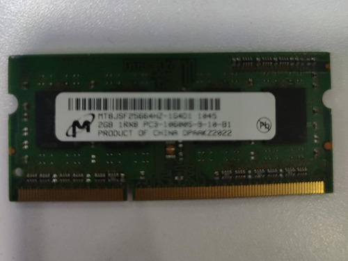 Memoria Para Laptop Pc3 Ddr3 2gb