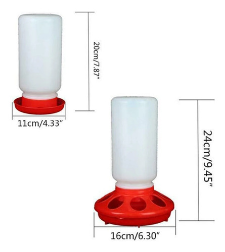 Set Automático De Dispensador Y Comedero De Agua Para Pollos