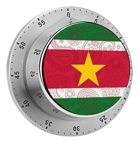 Surinam Paisley Flag Mini Temporizador Cuenta Regresiva Temp