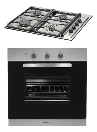 Combo24 Gas Longvie Horno H1500xf + Anafe A6600rxf