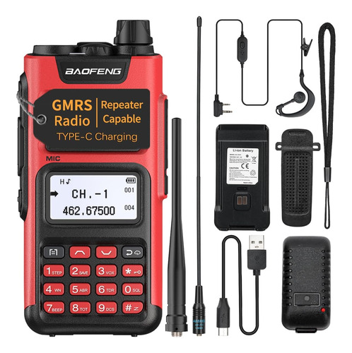 Gm-15 Pro Gmrs Radio Walkie Talkie De Largo Alcance, Radios 