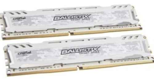 Kit Memorias Ram Ddr4 Crucial Ballistick Sport White, 2400mh