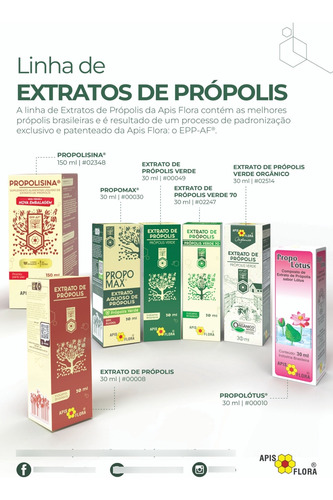 Kit 3 Extratos De Própolis Vermelha 20 Ml- Apis Flora Saúde