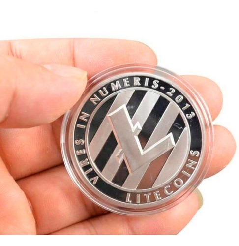 Moneda Litecoin Metalica Silver  ( Entrega Inmediata )
