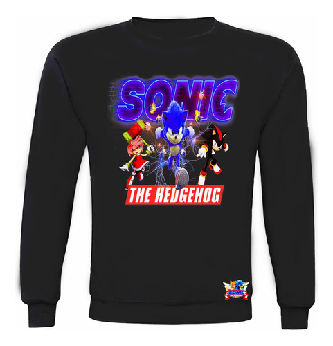 Polerón Polo Sonic Amigos Niños, Jóvenes 100% Algodón