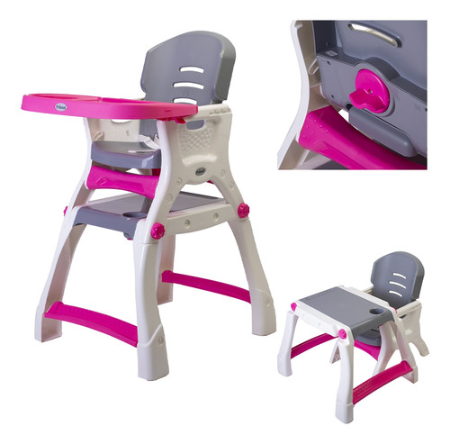 Silla Periquera Bebe Prinsel Caddy 2 En 1 Mesa Actividades