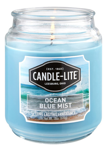 Candle-lite Fragancia Perfumada De Niebla Azul Oceano, Una V