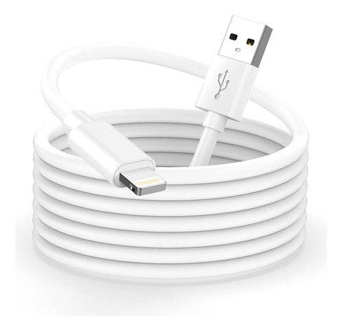Cable De Datos Y Carga Lightning  Comptible Con iPhone 3 Mtr