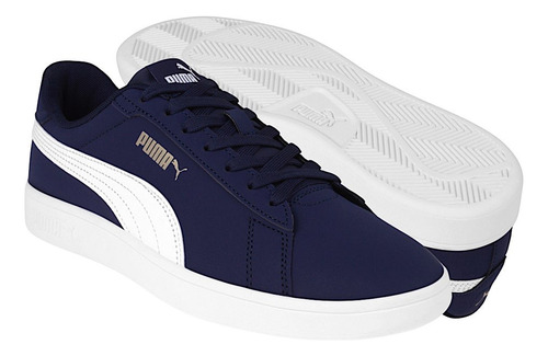 Tenis Caballero Puma Smash 39233603 Simipiel Azul