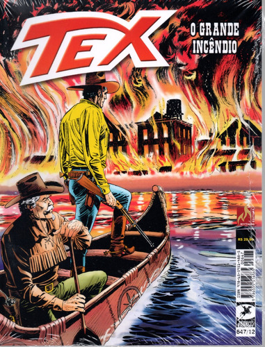 Tex N° 647 - Em Português - Editora Mythos - Formato 16 X 21 - Capa Mole - 2023 - Bonellihq Cx465 I23