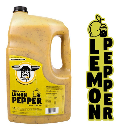 Salsa Lemon Pepper Mr. Wings 3.8 Lt. (2 Pzs.)