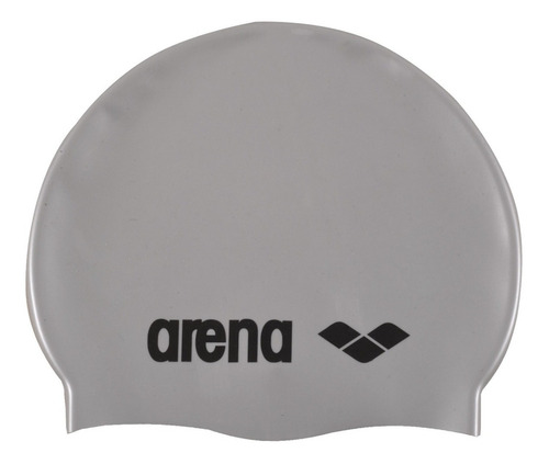 Gorra De Entrenamiento Arena Classic Silicone Color Gris Diseño de la tela Liso Talla UNI