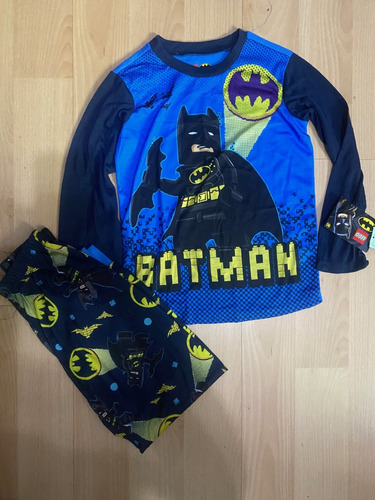 Bellos Pijamas Niños Lego Batman Talla 6/7 Y 8 Importado
