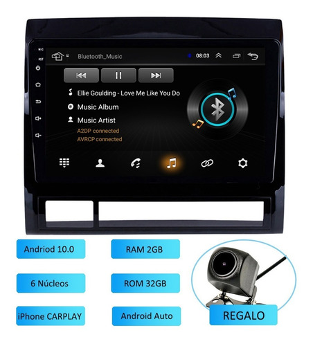 Estereo Para Toyota Tacoma Android Bluetooth Gps Carpaly