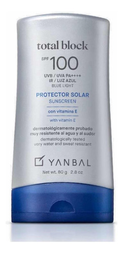 Yanbal Bloqueador Total Block Spf 100 - mL a $624