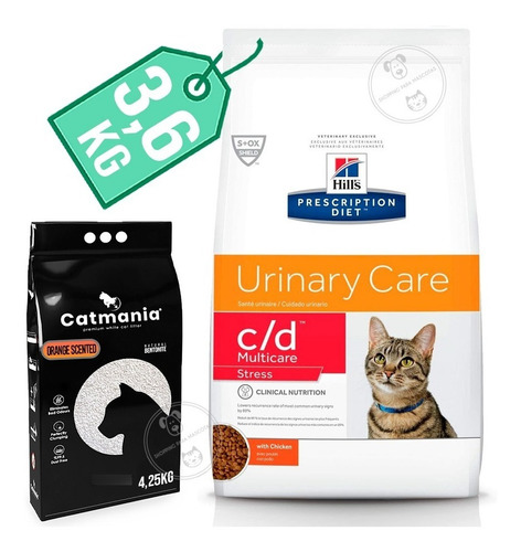 Alimento Hill's Urinary Care Stress C/d 3,6 Kg
