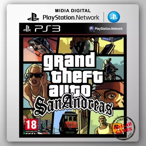 Jogo De Ps3 Gta 5 Em Mídia Digital