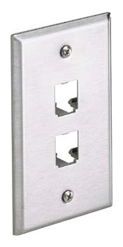 Panduit Placa De Pared Vertical, De Acero Inoxidable, Salida