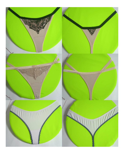 Panties De Dama Unicolor, Confección Artesanal. Talla S, M L