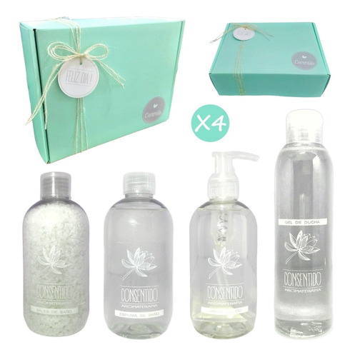 Box Caja Sal Espuma Jabón Gel Aroma Jazmín Spa Set Kit N75