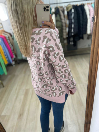 Imagen 10 de 10 de Sweater Animal Print Mujer