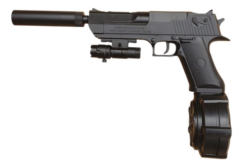 Pistola De Hidrogel Arma De Gel Desert Eagle Negra Juguete Negro