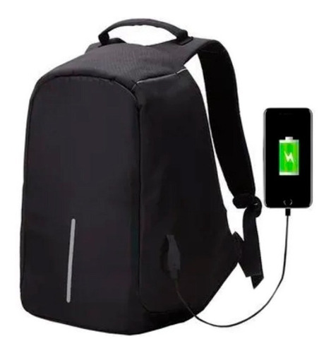 Mochila Backpack Antirrobo Laptop Puerto Usb Carga Portátil