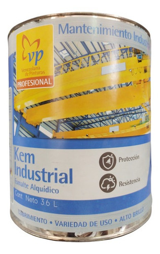 Pintura Alquidica Azul Kem Industrial Ral-5015 Galon