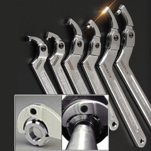 Llave De Cabeza De Gancho Ajustable En Forma De Gancho Llave