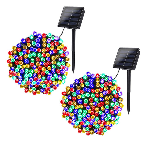 Joomer Tira De Luces Solares De Navidad De 72 Pies X 2 Unida