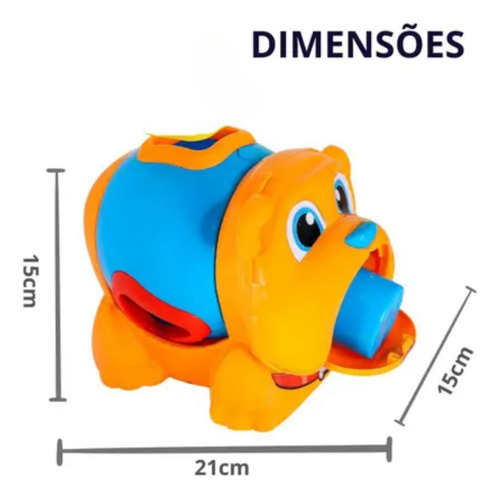 Brinquedo Cachorro Encaixar Peças Bebês Didático Aprender
