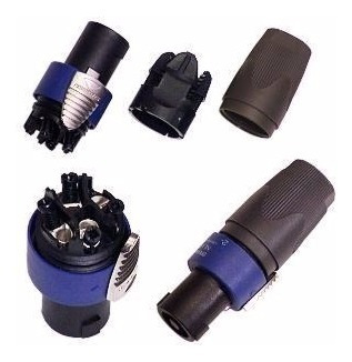 Neutrik Nl4fx Conector Ficha Speakon A Cable 4 Contactos