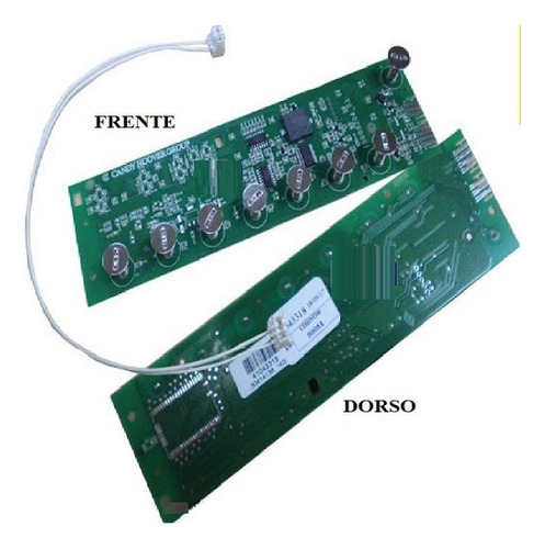 Imagen 2 de 6 de Plaqueta Display Touch Lavarropas Candy Vita 106t/12-ser3100