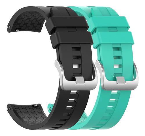 2 Pulseiras Compatíveis Xiaomi Watch S1 Active Silicone 22mm