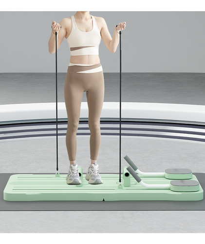 Rueda Abdominal Cuerda Entrenamiento Profesional Verde Turquesa