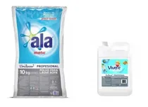 Comprar Jabón En Polvo Ala Matic 10 Kg + Suavizante Vivere X 5 Lts 