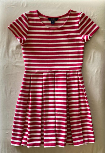 Polo Ralph Lauren. Vestido Rayado Niña. Talle 16 #fr39