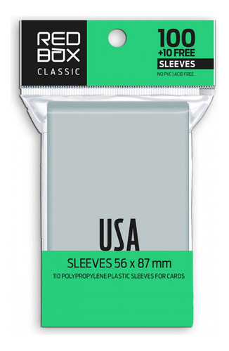 Folio Protector Usa (58 X 89) - 110 Unidades Red Box