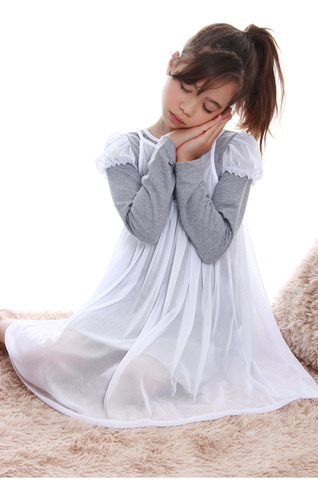Vestido Infantil Princesa - 100% Algodão - 2 Peças
