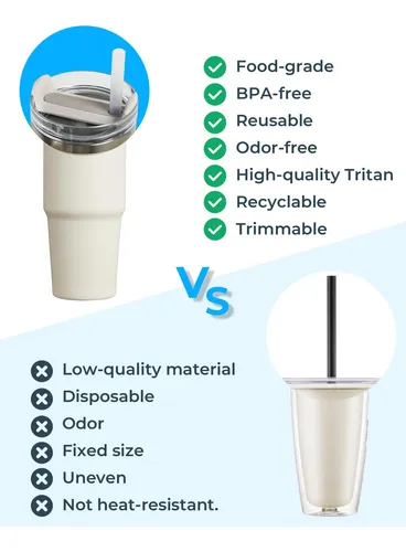 Pajillas Reutilizables Waterh Con Filtro Para Botellas