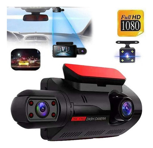 Car Driving Recorder 2 Lens Night Vision Dashcam