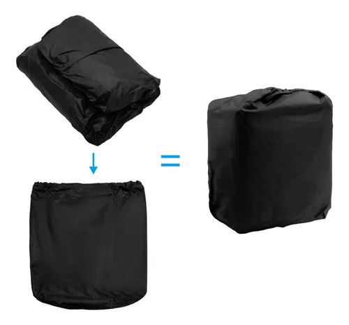 Cubierta Barco Impermeable Funda Lancha De 14-16 Pies Negro