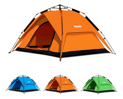 Mansader Pop Up Camping Tent 4 Personas Tiendas Automáticas 