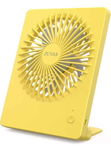 Ventilador De Escritorio Zuvas Inclinacion 180 Grados Yellow