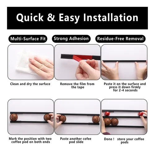 Tecbeauty Pods Polds Para Coffee Pod, K-cup Organizer Coffee