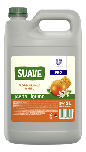 Jabon Liquido Tocador Manos Cuerpo 5 Lts Suave (7332)