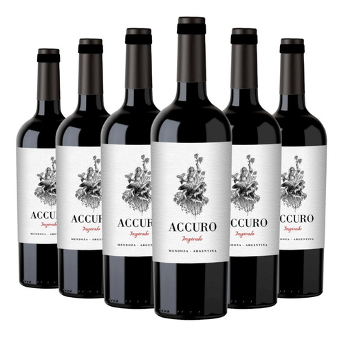 Imagen 1 de 1 de Vino Accuro Inspirado Caja X 6 X 750ml